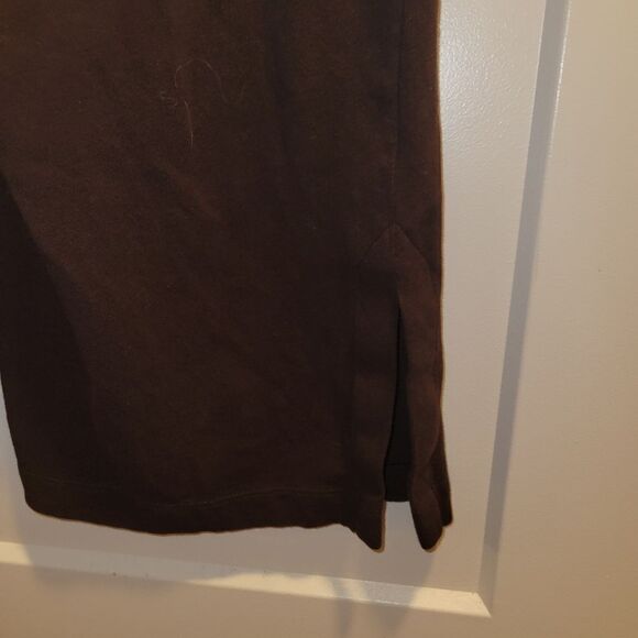 Pure J Jill Women's Brown  Cotton Linen Blend Wide Leg Crop Pants Size PM Petite - Picture 7 of 7